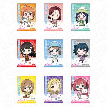 【予約2025年03月】ラブライブ!サンシャイン!! スクエアカンバッジ 冬遊び デフォルメ ver 9パック入りBOX コンテンツシード