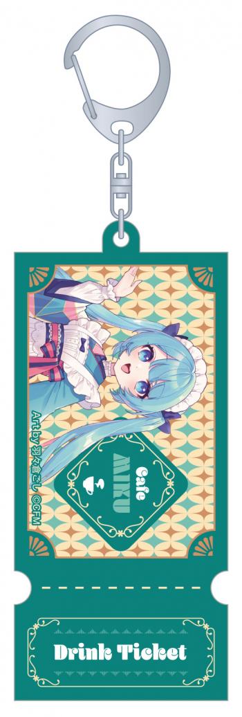 【予約2025年05月】初音ミクシリーズ チケット風アクリルキーホルダー A 初音ミク 和風喫茶 ムービック