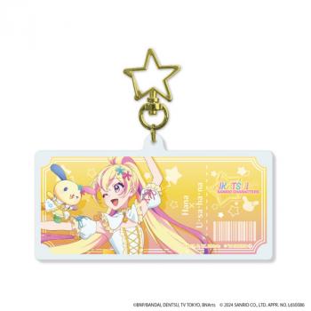 【予約2025年03月】星型ナスカン付きデカアクリルキーホルダー「アイカツ!シリーズ×サンリオキャラクターズ」07/ハナ×ウサハナ(等身イラスト) A3