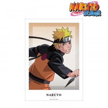 【予約2025年04月】NARUTO-ナルト- 疾風伝 描き下ろしイラスト うずまきナルト 戦う背中ver. A3マット加工ポスター アルマビアンカ