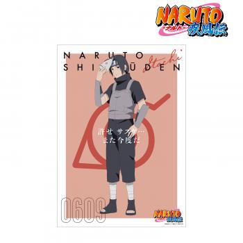 【予約2025年04月】NARUTO-ナルト- 疾風伝 描き下ろしイラスト うちはイタチ B 過去と現在ver. A3マット加工ポスター アルマビアンカ