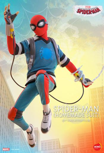 【予約2026年02月】炎スタジオ 『スパイダーマン：フレンドリー・ネイバーフッド』 1/6スケールフィギュア スパイダーマン(ホームメイド・スーツ) ホットトイズ