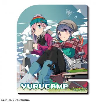 【予約2025年04月】ゆるキャン△ 木製スマホスタンド Ver.3 デザイン01(各務原なでしこ&志摩リン/A) ライセンスエージェント