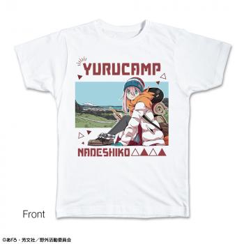 【予約2025年04月】ゆるキャン△ Tシャツ Lサイズ デザイン01(各務原なでしこ) ライセンスエージェント