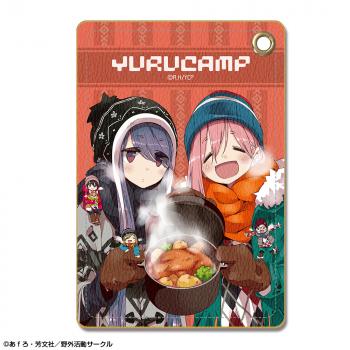 【予約2025年04月】ゆるキャン△ レザーパスケース デザイン03(各務原なでしこ&志摩リン/C) ライセンスエージェント