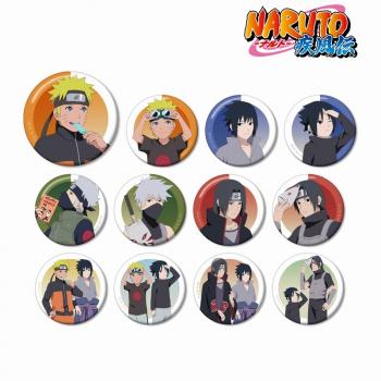 NARUTO-ナルト- 疾風伝 描き下ろしイラスト 過去と現在ver. トレーディング缶バッジ 1BOX12個入り アルマビアンカ