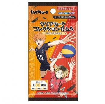 ハイキュー！！ クリアカードコレクションガム4 ゴミ捨て場の決戦 初回限定版 16パック入りBOX 食玩  エンスカイ