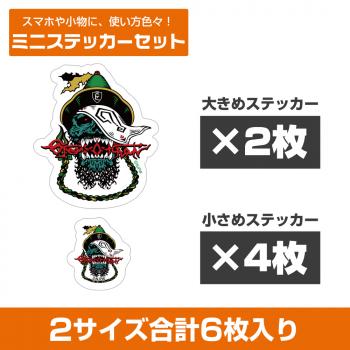 【予約2025年04月】新日本プロレスリング グレート-O-カーン ドクロロゴ ミニステッカーセット コスパ