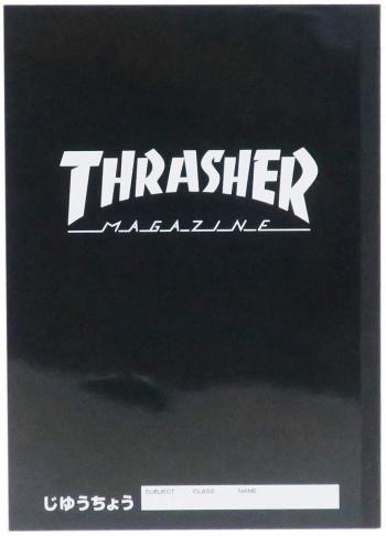 THRASHER[自由帳]B5白無地ノートスラッシャー【White 】