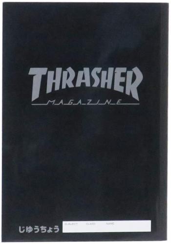 THRASHER[自由帳]B5白無地ノートスラッシャー【Black 】