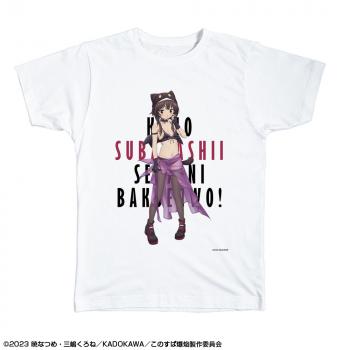 【予約2024年08月】この素晴らしい世界に爆焔を！ Tシャツ Lサイズ デザイン02(めぐみん/ちょむすけ風水着Ver.)【描き下ろし】 ライセンスエージェント