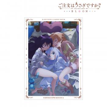 【予約2024年10月】ご注文はうさぎですか？ BLOOM ココア＆チノ＆リゼ A3マット加工ポスター ver.B アルマビアンカ