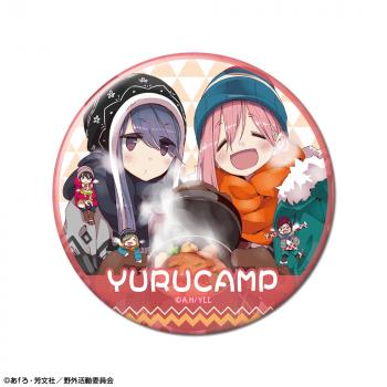 【予約2024年08月】ゆるキャン△ 缶バッジ デザイン11(各務原なでしこ&志摩リン/D) ライセンスエージェント