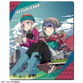 【予約2024年08月】ゆるキャン△ ラバーマウスパッド Ver.2 デザイン03(各務原なでしこ&志摩リン/A) ライセンスエージェント