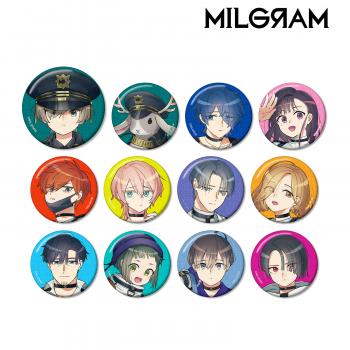 【予約2024年10月】MILGRAM -ミルグラム- トレーディンググリッター缶バッジ 12パック入りBOX アルマビアンカ