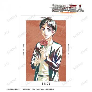 【予約2024年11月】進撃の巨人 描き下ろし エレン Flower Shop ver. Ani-Art A3マット加工ポスター アルマビアンカ