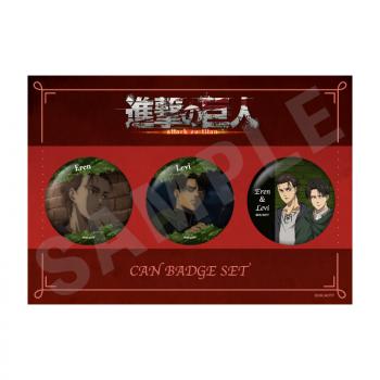 【予約2024年09月】進撃の巨人 缶バッジセットD エレン&リヴァイ coly