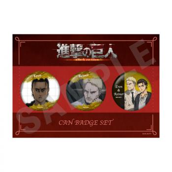 【予約2024年09月】進撃の巨人 缶バッジセットD エレン&ライナー coly