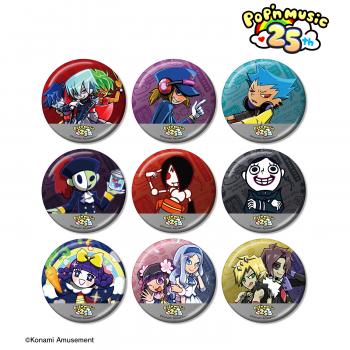 【予約2024年12月】pop'n music トレーディングメタリック缶バッジ ver.B 9パック入りBOX アルマビアンカ