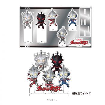 【予約2024年09月】プレミアム アクリルジオラマプレート「ウルトラマンネクサス」01/集合デザイン(ミニキャライラスト) A3