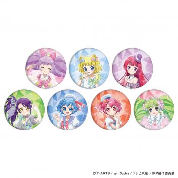 【予約2024年09月】ホログラム缶バッジ(57mm)「プリパラ」01 (描き下ろしイラスト) 7パック入りBOX A3