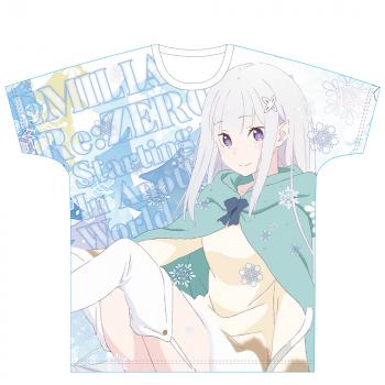 【予約2024年09月】Re:ゼロから始める異世界生活 フルグラフィックTシャツ［エミリア］ アズメーカー