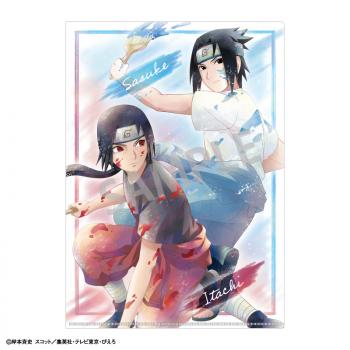 【予約2024年09月】NARUTO-ナルト- 疾風伝 A4シングルクリアファイル うちはサスケ＆うちはイタチ ペイント カミアニTOUCHver. カミオジャパン