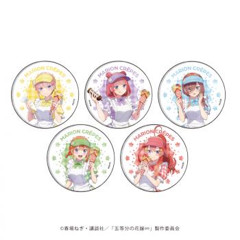 【予約2024年10月】ホログラム缶バッジ(57mm)「五等分の花嫁∽」01/クレープ店員ver.(描き下ろしイラスト) 5パック入りBOX A3