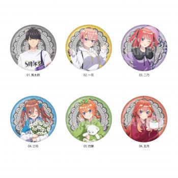 五等分の花嫁∽ グリッター缶バッジ /01 BOXA 6パック入りBOX CS.FRONT