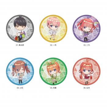 【予約2024年10月】五等分の花嫁∽ グリッター缶バッジ /01 BOXB 6パック入りBOX CS.FRONT