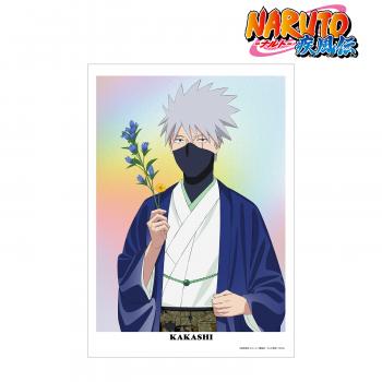 【予約2025年01月】NARUTO-ナルト- 疾風伝 描き下ろし はたけカカシ A3マット加工ポスター ＜うちはサスケ バースデーver.＞ アルマビアンカ