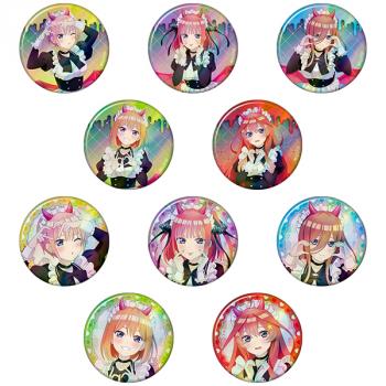 【予約2024年10月】五等分の花嫁∽ キャラバッジコレクション（小悪魔メイド） 10パック入りBOX ムービック