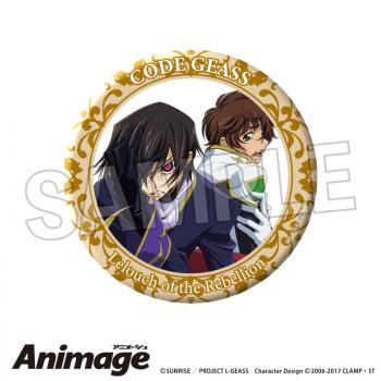 【予約2024年11月】コードギアス 反逆のルルーシュ Animageギラギラ缶バッジ 大 B PROOF