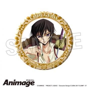 【予約2024年11月】コードギアス 反逆のルルーシュ Animageギラギラ缶バッジ 大 E PROOF