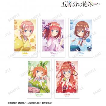 【予約2024年12月】五等分の花嫁∽ 描き下ろし 桜和装ver. インスタントカメラ風イラストカード5枚セット アルマビアンカ