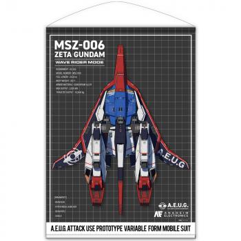 【予約2024年11月】機動戦士Zガンダム 描き下ろし ウェイブライダー B2タペストリー コスパ