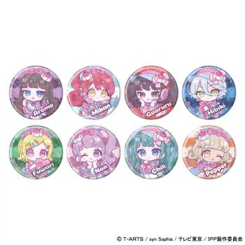 【予約2024年10月】ホログラム缶バッジ(57mm)「プリパラ」03 (ミニキャライラスト) 8パック入りBOX A3