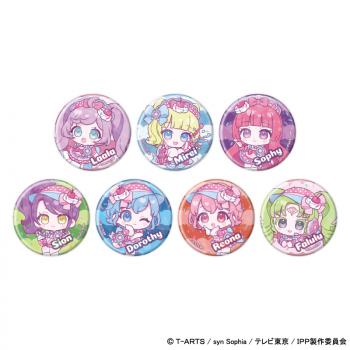 【予約2024年10月】ホログラム缶バッジ(57mm)「プリパラ」02 (ミニキャライラスト) 7パック入りBOX A3