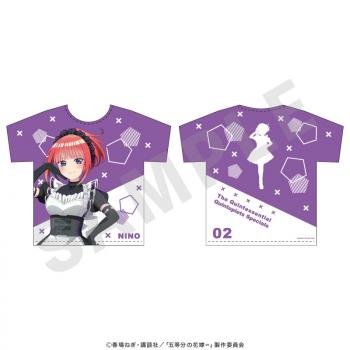 【予約2024年10月】五等分の花嫁∽ フルグラフィックTシャツ 中野二乃 coly