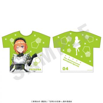 【予約2024年10月】五等分の花嫁∽ フルグラフィックTシャツ 中野四葉 coly