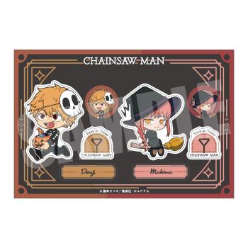 【予約2024年10月】チェンソーマン ステッカー デンジ＆マキマ Halloween ver. キャビネット