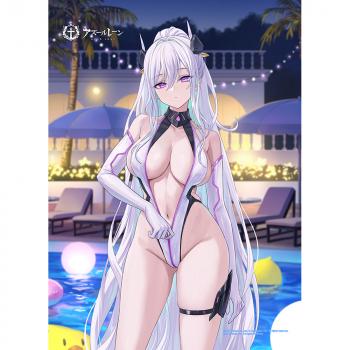 【予約2024年12月】アズールレーン 描き下ろしB2タペストリー（キアサージ／ナイトプール）Wスエード カーテン魂