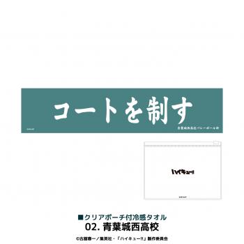 【予約2024年11月】ハイキュー!! クリアポーチ付冷感タオル 02 青葉城西高校 MAW