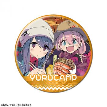 【予約2024年11月】ゆるキャン△ 缶バッジ デザイン09(各務原なでしこ&志摩リン/B) ライセンスエージェント