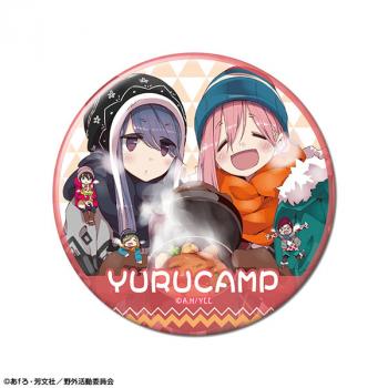 【予約2024年11月】ゆるキャン△ 缶バッジ デザイン11(各務原なでしこ&志摩リン/D) ライセンスエージェント