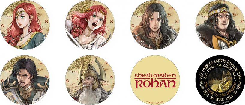 【予約2024年12月】THE LORD OF THE RINGS:THE WAR OF THE ROHIRRIM 缶バッジコレクション 8パック入りBOX ムービック