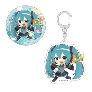 【送料無料】初音ミク 缶バッジ＆アクリルキーホルダーセット 初音ミク エンジョイ大阪2024 クラックス【予約2024年12月】