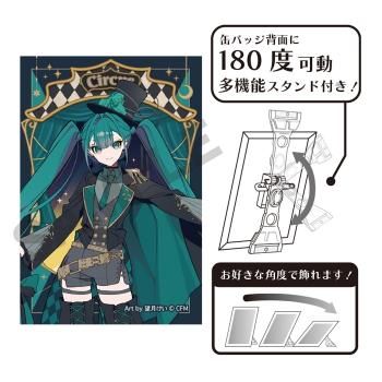 【予約2024年12月】初音ミク アート缶バッジ 初音ミク ブラックサーカス クラックス