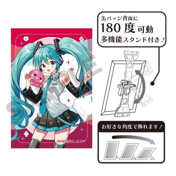 【予約2024年12月】初音ミク アート缶バッジ 初音ミク エンジョイ大阪2024 クラックス