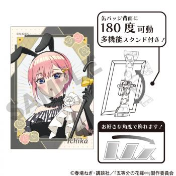 【予約2024年12月】五等分の花嫁 アート缶バッジ 中野一花 モノクロバニードレス クラックス